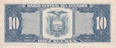 Equateur 10 Sucres - Sebastian de Benalcazar - Condor - 1982 - Série LI - SPL+ - P.114b