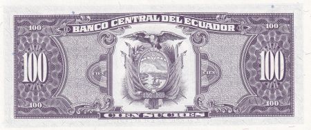 Equateur 100 Sucres - Simon Bolivar - Armoiries - 1994 - Série WG - P.123AC