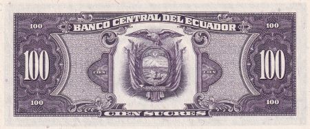 Equateur 100 Sucres - Simon Bolivar - Condor - 1986 - Série VN - P.123