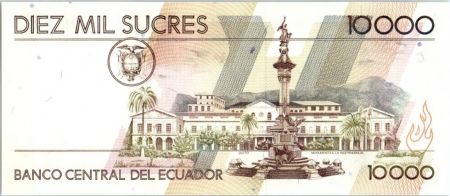 Equateur 10000 Sucres V. Rocafuerte - Monument Indépendance - 1999