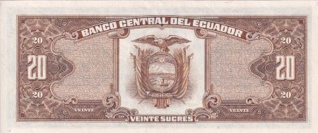 Equateur 20 Sucres - Eglise - Condor - 1986 - Série LO - P.121Aa