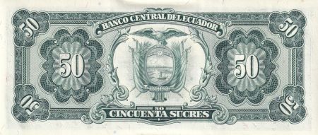 Equateur 50 Sucres - Monument - Condor - 1988 - Série UB