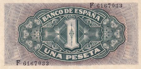 Espagne 1 Peseta - Santa Maria - Série F - 1940 - P.122
