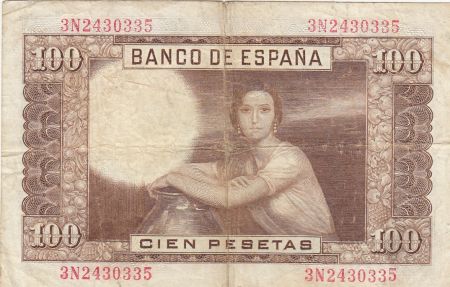 Espagne 100 Pesetas - J.R. de Torres - 1953