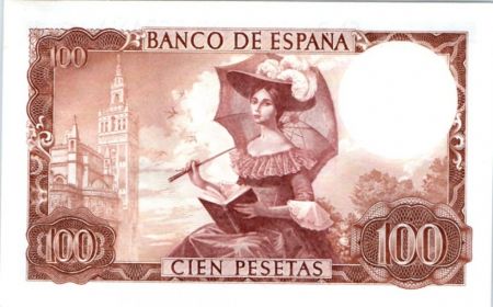 Espagne 100 Pesetas Gustavo A. Becquer