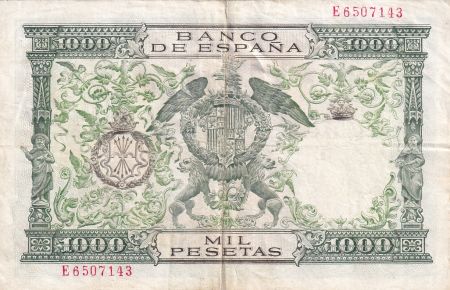 Espagne 1000 Pesetas 1957 - Rois catholiques - Série E