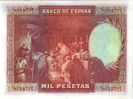 Espagne 1000 Pesetas Saint Fernando - 1928