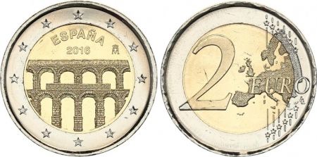 Espagne 2 Euros Acqueduc de Ségovie - 2016