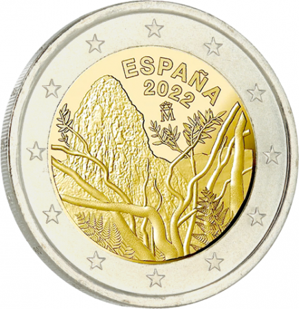 Espagne 2 Euros Commémo. BE Espagne 2022 - Parc national de Garajonay