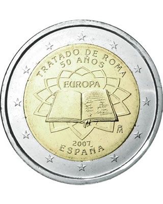 Espagne 2 Euros Commémo. Espagne 2007 - Traité de Rome