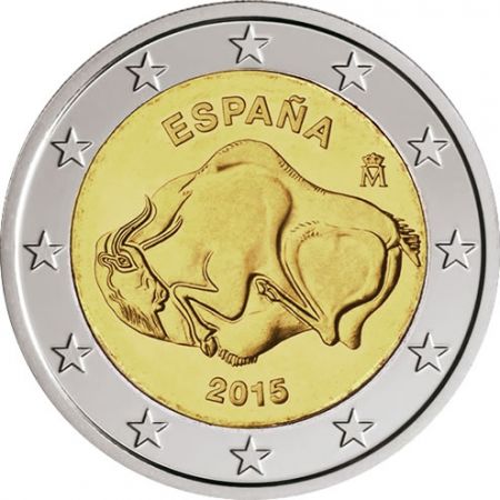 Espagne 2 Euros Commémo. Espagne 2015 - Grotte d\'Altamira