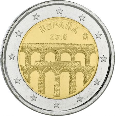 Espagne 2 Euros Commémo. Espagne 2016 - Aqueduc de Ségovie