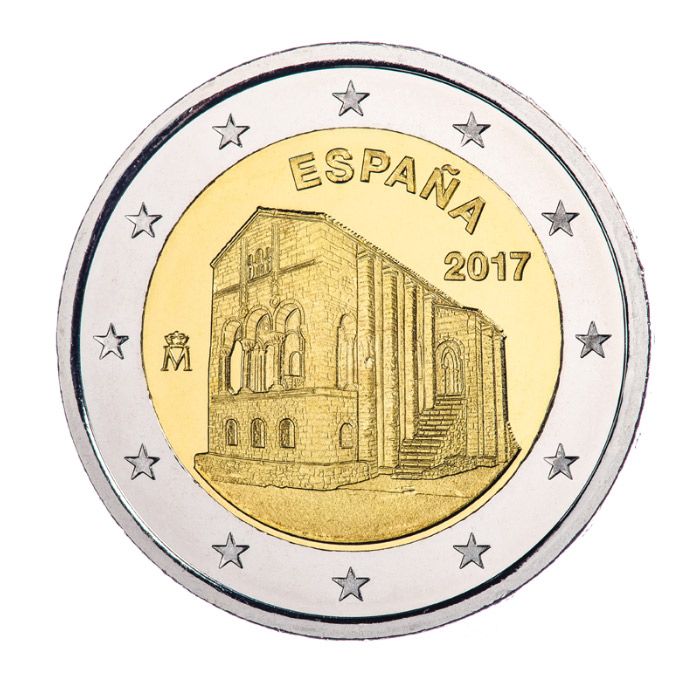 2 Euros Commémo. Espagne 2017 - Eglise Santa Maria del Naranco