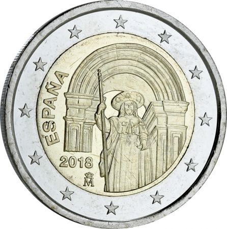 Espagne 2 Euros Commémo. Espagne 2018 - Saint Jacques de Compostelle