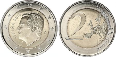 Espagne 2 Euros Roi Felipe VI - 2018 - Monnaie Courante