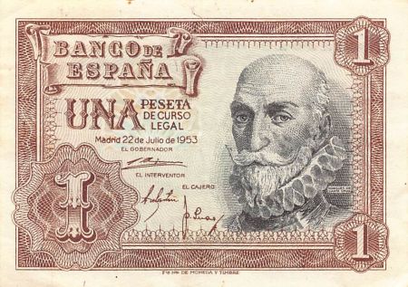 Espagne ESPAGNE - 1 PESETA - 1953