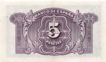 Espagne ESPAGNE - 5 PESETAS 1935 - TTB+