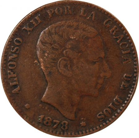 Espagne ESPAGNE  ALPHONSE XII - 10 CENTIMOS 1878 OM - MADRID