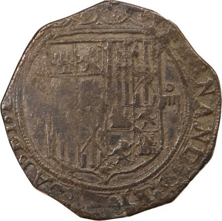 Espagne ESPAGNE  FERDINAND II ET ISABELLE - 4 REALES ARGENT 1497-1566 SEVILLE