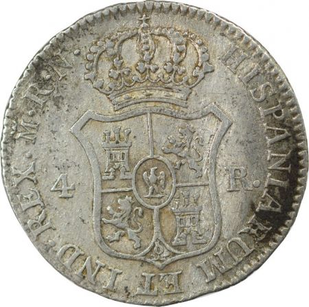 Espagne Espagne, Joseph Bonaparte - 4 Reales Argent 1813 Madrid Rn