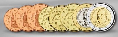 Espagne Espagne 2011 -  Serie de 8 pièces Euro
