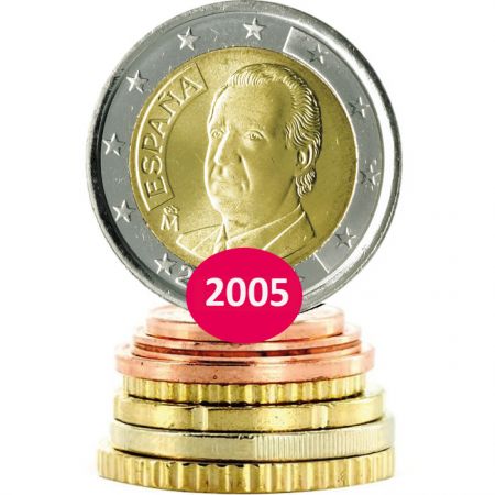 Espagne Série Espagne Euros 2005 - 8 monnaies