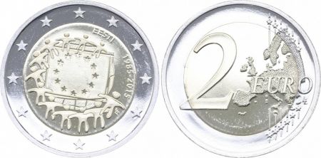 Estonie 2 Euro 30 ans du Drapeau Européen - 2015