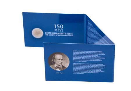 Estonie 2 Euros Commémo. BU (coincard) Estonie 2022 - 150 ans de la Société de Littérature estonienne