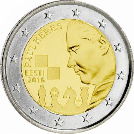 Estonie 2 Euros Commémo. Estonie 2016 - Paul Keres