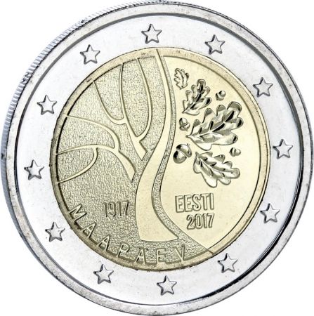Estonie 2 Euros Commémo. Estonie 2017 - Route vers l\'Indépendance