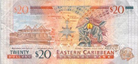 Etats Caraïbes orientales CARAÏBES ORIENTALES  ELISABETH II - 20 DOLLARS 2003