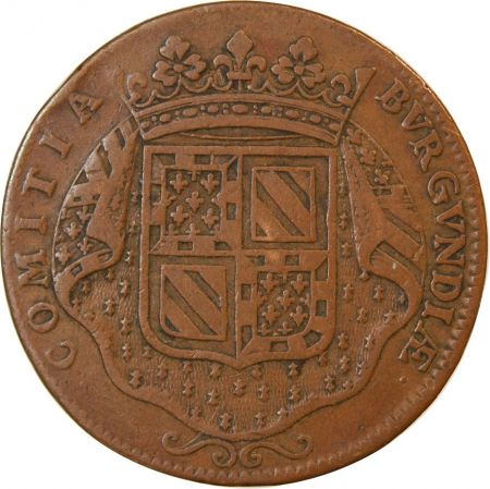 ETATS DE BOURGOGNE  Soutien des princes de Condé  JETON cuivre 1704