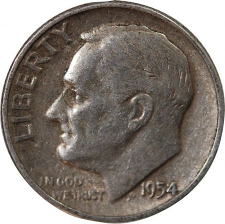 Etats Unis d\'Amérique 10 Cents USA 1946-1964 Roosevelt Dime