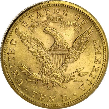 Etats Unis d\'Amérique 10 Dollars Or USA 1866-1907 - Coronet Head