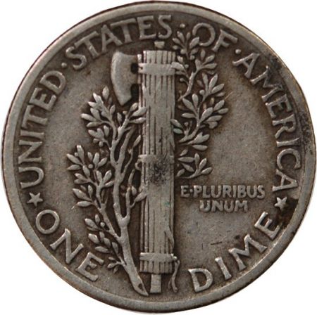 Etats Unis d\'Amérique USA - 10 CENTS ARGENT Mercury Dime\  1942 PHILADELPHIE\ 