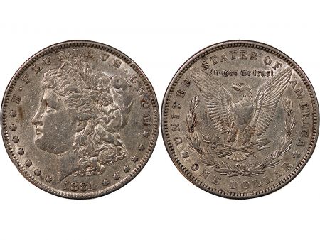 Etats Unis d\'Amérique USA - MORGAN DOLLAR ARGENT 1881 PHILADELPHIE