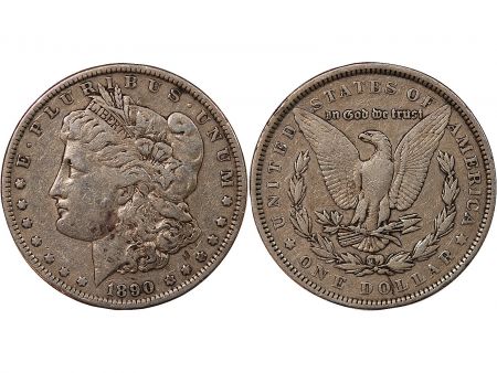 Etats Unis d\'Amérique USA - MORGAN DOLLAR ARGENT 1890 PHILADELPHIE