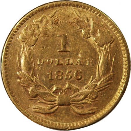 Etats Unis d\'Amérique USA  INDIEN - 1 DOLLAR OR 1856
