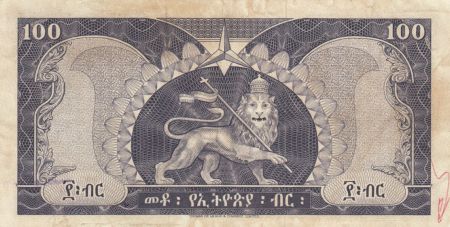 Ethiopie 100 Dollars Haile Selassié - Lion - 1966 - TTB - P.29 - A.497582