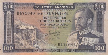 Ethiopie 100 Dollars Haile Selassié - Lion - 1966 - TTB - P.29 - B.471646