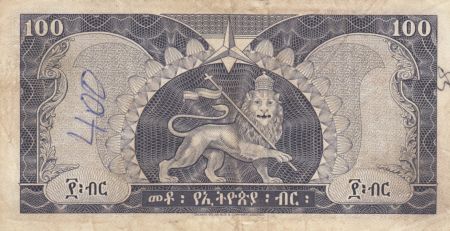 Ethiopie 100 Dollars Haile Selassié - Lion - 1966 - TTB - P.29 - B.471646
