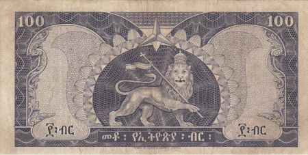 Ethiopie 100 Dollars ND1966 - H. Selassié, bâtiment - Série B 892849