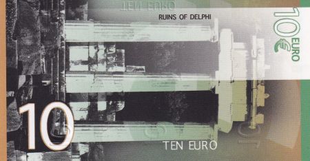 Europe 10 Euros - Alexis Tsipras - Ruines de Delphes - 2018