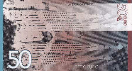 Europe 50 Euros - Mariano Rajoy - Sagrada Familia - 2018