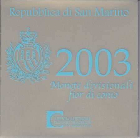 Europe Coffret BU San Marin 2003- 9 Monnaies