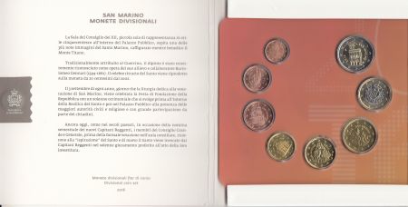 Europe Coffret BU San Marin 2016 - 8 Monnaies