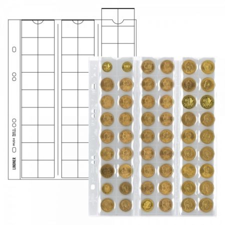 Feuilles numismatiques pour 54 monnaies jusquà Ø 20 mm