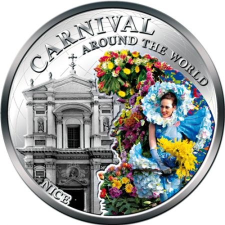 Fidji 1 Dollar Couleur - Carnaval de Nice - Iles Fidji 2012