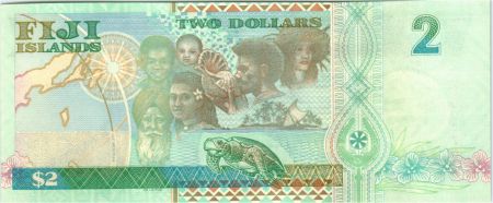 Fidji 2  Dollars - Sir Penaia Ganilau - Commémoration année 2000 - 2000