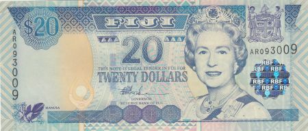 Fidji 20 Dollars Elisabeth II - Parlement - 2002